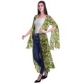 thumbnail image 3 of Moomaya Viscose Georgette Printed Long Shrug Slit Sleeves Cardigans For Women, 3 of 4