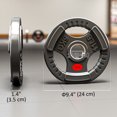 thumbnail image 3 of Soozier 4 x 11lbs Weight Plates Set, 2-Inch Barbell Weights Set, 3 of 10