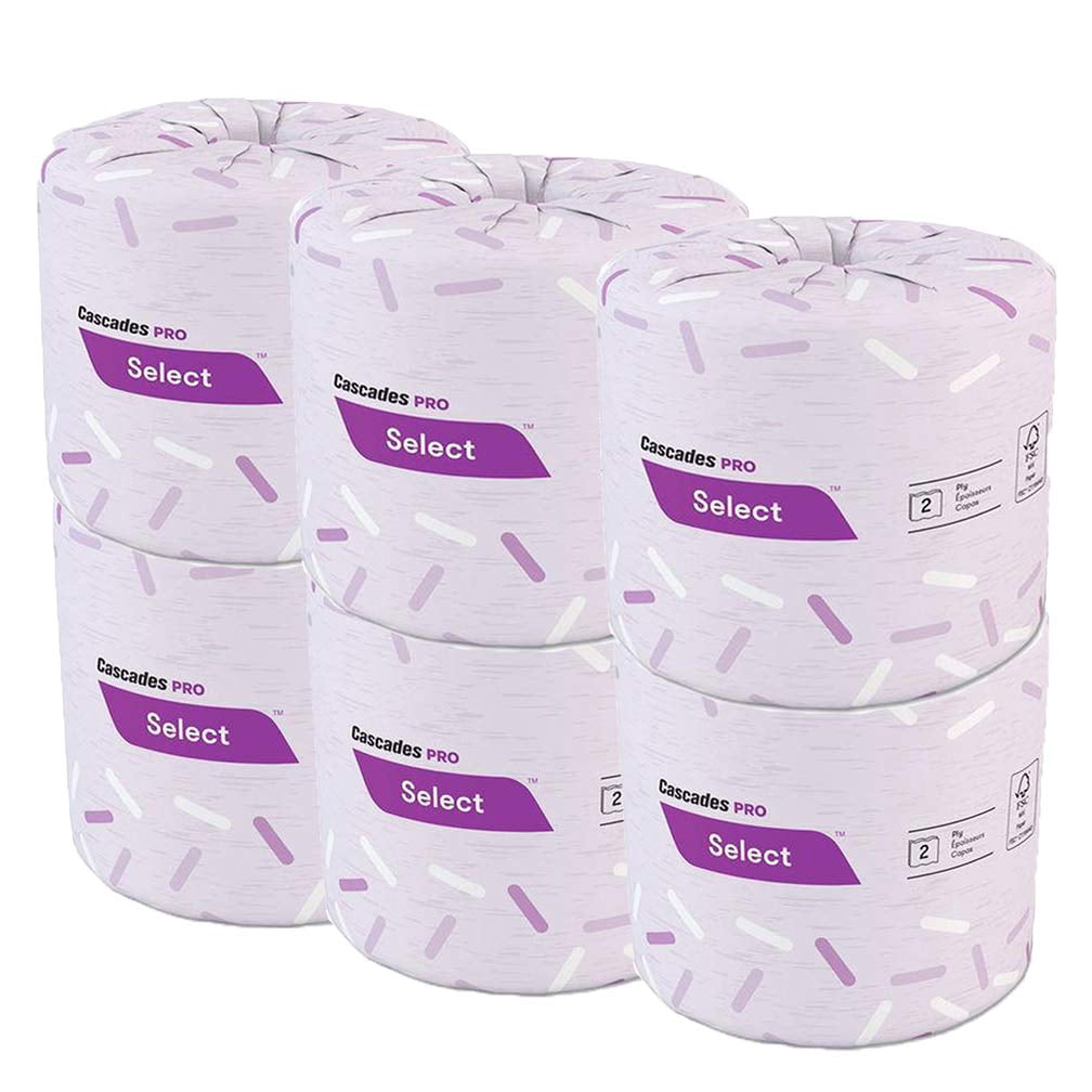 Bath Tissue Small Packs 2-Ply Toilet Paper, 500 Sheets/Roll Toilet Tissue, 6 ct