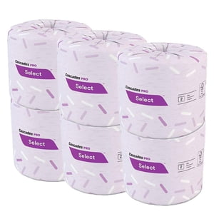 Bath Tissue Small Packs 2-Ply Toilet Paper, 500 Sheets/Roll Toilet Tissue, 6 ct