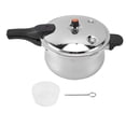 thumbnail image 2 of Autocuiseur en Acier Inoxydable, Autocuiseur Épaissi Compatible Induction avec Dispositifs à Valve à Ressort, Compatible avec Cuisinière à Gaz et à Induction pour 2 à 5 Membres, 2 of 7
