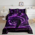thumbnail image 2 of Erosebridal Ensembles de Couette Tornade Violette Format Double, Couettes et Duvets Catastrophe Naturelle, Décor de Chambre Tempête, Réversible, 2 of 7