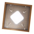 thumbnail image 2 of GROWTH TANK Vinyl Record Frame Album Record Rack Storage Organizer Hanging Home Decoration Lightweight Wall Mount Holder Easy to Install Brown, 2 of 9