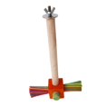 thumbnail image 4 of Wood Parrot Perch Cage Accessories Tabletop Bird Perch Bird Training Perch Stand Colorful Rods, 4 of 9