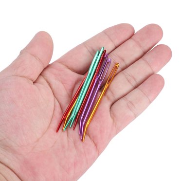 Bent Tip Needle, 8 Aluminum Needle Large-Eye Blunt Needles, Wool Needles Sewing Supplies for Weave Sewing Knitting Stitching