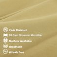 thumbnail image 3 of PiccoCasa 2 Pcs Body Pillowcases Microfiber Envelope Long Pillowcover, Standard Gold, 3 of 8