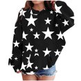 thumbnail image 1 of RXIRUCGD Sweat à Capuche Imprimé à Manches Longues pour Enfants, Col Rond, Adapté aux Garçons et Filles Âgés (Noir, Taille : 5-6 Ans), 1 of 3