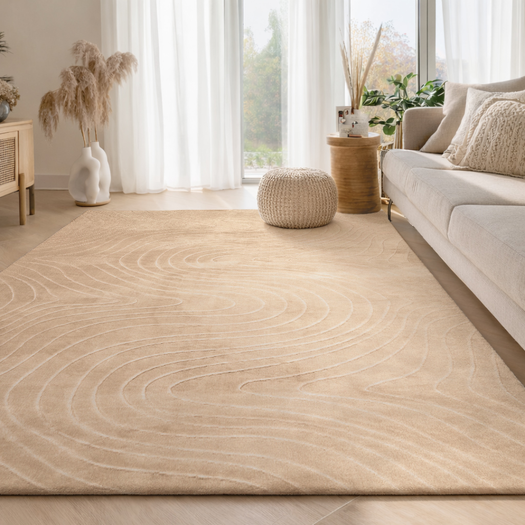 Tapis Somos Lavable A la Machine Contemporain/Moderne pour Salon, Chambre, Salle Manger, Entrée