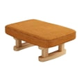 thumbnail image 3 of Siruishop Small Foot Stool Ottoman Bench Creative Wooden Footstool for Living Desk Bed Orange, 3 of 8