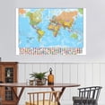 thumbnail image 4 of WCIC Large Political World Map Backdrop with Flags Educational Decoration Unframed 84*59cm, 4 of 6