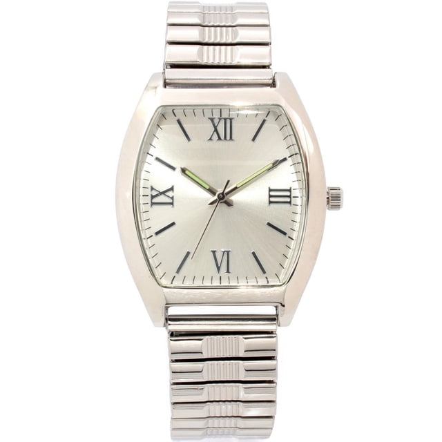 Montre George à argent bracelet extensible pour hommes