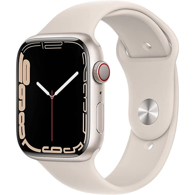 Refurbished Apple Watch Series 7 45MM Starlight - Aluminum Case - Starlight Sport Band (Refurbished Grade B)
