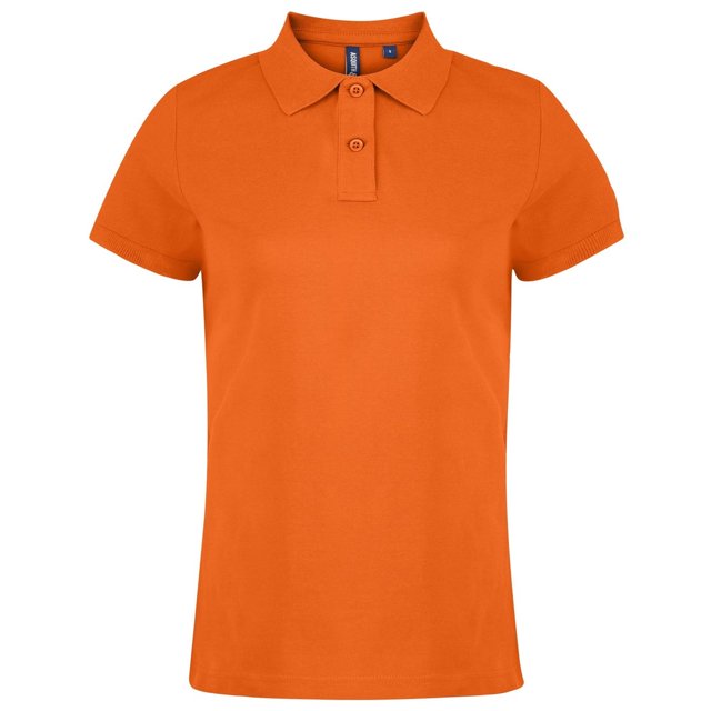 Asquith & Fox Womens Plain Short Sleeve Polo Shirt