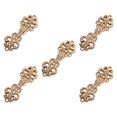 thumbnail image 1 of Siruishop 5Pcs Cloak Clasp Fasteners Clasp Closure Buttons for Coat Tang Suit Costumes Gold, 1 of 8