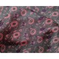 thumbnail image 4 of oneOone Silk Tabby Fabric Leaves & Floral Block Decor Fabric Printed BTY 42 Inch Wide, 4 of 5