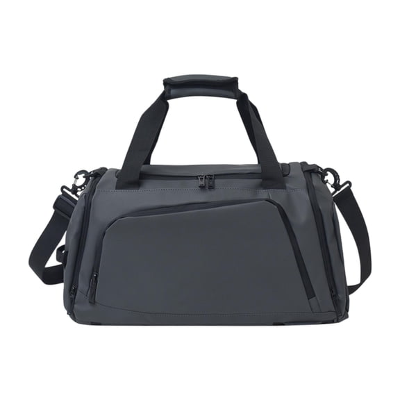 jinwen Sac de Sport Imperméable Portable pour Hommes Sac de Voyage pour Gym Entraînement Voyage Gris