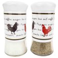 thumbnail image 1 of Home Basics 2 Pièces Verre Coq Sel et Poivre, 4,4 Onces, Blanc, 1 of 3