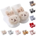 thumbnail image 4 of Baby Socks Knitted Cartoon Pattern Adorable Boys Girls Toddler Middle Tube Sock Classic Design, 4 of 4