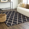 thumbnail image 3 of Mohawk Home - Tapis touffeté en polyester à losanges Lewis, noir/havane, 3 of 8