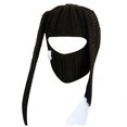 thumbnail image 1 of Fgnfyis Rabbit Ear Hat Autumn and Winter Neck Knitted Hat Bomber Hats BK4, 1 of 6