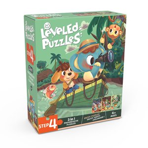 Children's Advanced Educational Puzzle STEM Early Education Logic Thinking Picture Puzzle for Toddlers Boys Girls, Level 4