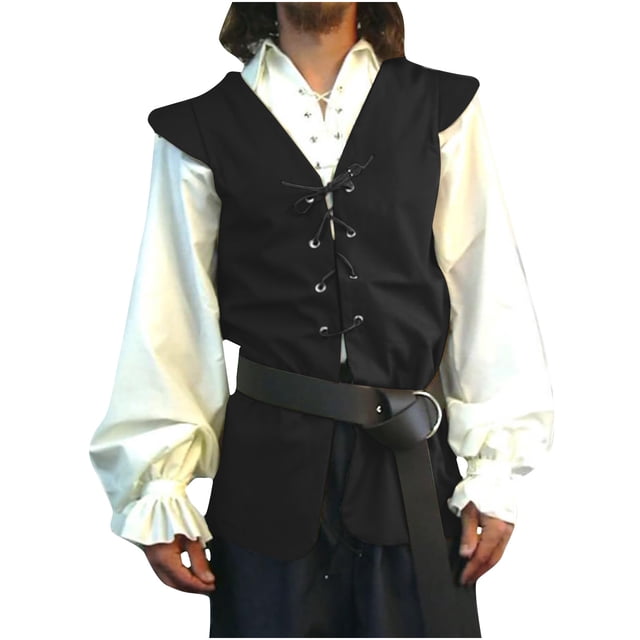 EGNMCR Débardeurs Homme Homme Rayé Mode Rétro avec Poches à Simple Boutonnage Col en V Débardeurs Hauts Blouse