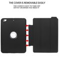 thumbnail image 3 of Mignova For New iPad 9.7 2017/2018 Case Heavy Duty Full Body Rugged Protective Case with Auto Sleep/Wake Up Stand Folio&Three Layer Design for Apple iPad 9.7 inch 2017/2018 (Black+Black), 3 of 9