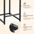 thumbnail image 4 of BeesClover Bar Stools Set of 2, Modern Counter Height Bar Stools with Back and Footrest, Faux Leather Upholstered Barstools Chairs for Kitchen Island Dining Room Bar, 4 of 9