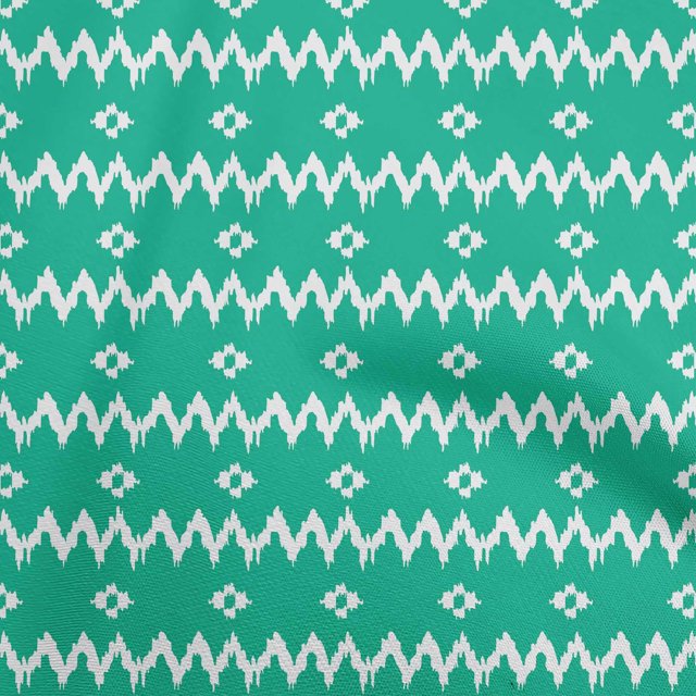 oneOone Polyester Spandex Sea Green Fabric Abstract Craft Projects Decor Fabric Printed By The Yard 56 Inch Wide
