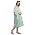 thumbnail image 2 of Moomaya Chemise de Nuit Évasée en Coton pour Femmes, 2 of 6