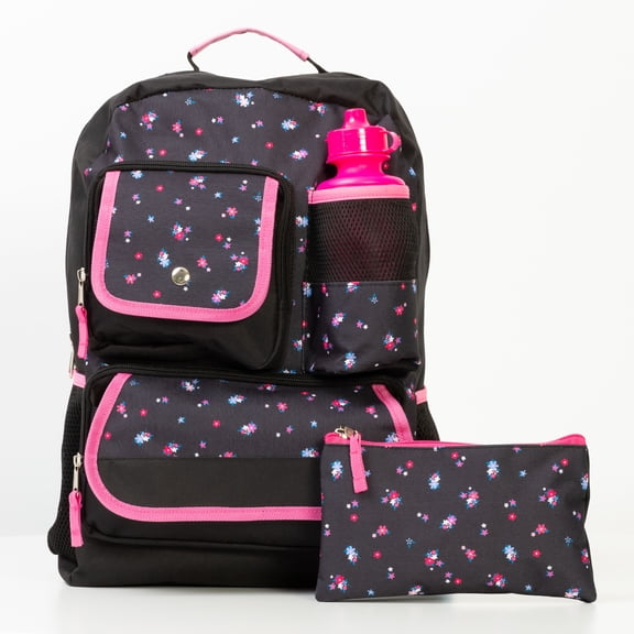 Ensemble Sac à Dos Jetstream 3 Pièces avec Trousse Scolaire et Bouteille d'Eau