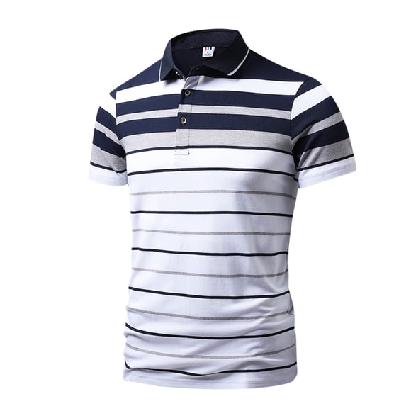 BOBOGOJP Mens Knit Polo Shirts Short Sleeve Moisture Wicking Tennis Shirts Mesh Sports T Shirt (Gray,L)