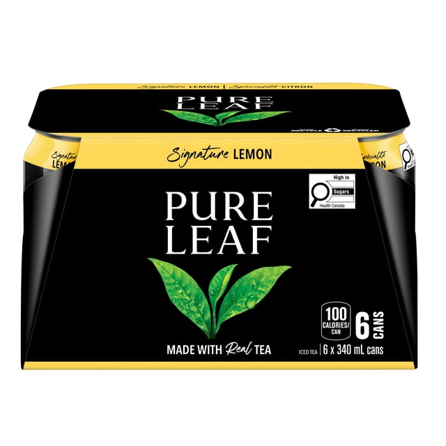 Thé glacé Pure Leaf Citron 6 x 340 mL, Cannettes