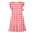 thumbnail image 4 of LOVZFMLL Dresses Kids Summer Double Layer Ruffle Sleeve Dress 5-14 Years, 4 of 8