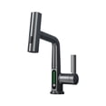 thumbnail image 1 of Langgg Premium Water Tap LED Temperature Display And 360° Rotation Liftable And 360° Rotation Shower Faucet Gray, 1 of 6