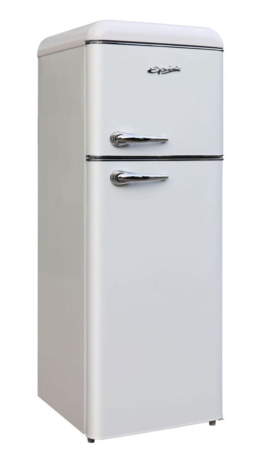 Epic 7.5 cu.ft. White Retro Top Mount Refrigerator