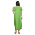 thumbnail image 3 of Moomaya Robe de Nuit à Manches Courtes pour Femmes en Coton, Ligne A, Maxi, Tenue de Nuit, 3 of 5