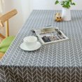 thumbnail image 2 of Retro Multi Grain Tablecloth Linen Linen Fabric Home Dining Room Table Cloth Desk Cover Home Decoration No.11, 2 of 3