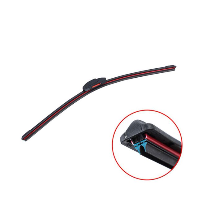 21"Car Wiper blades Universal Frameless Bracketless Strip Rubber Soft Car F3X9