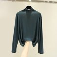 thumbnail image 2 of Yuyuzo Women's Long Sleeve Shirts Turtleneck Basic Solid Color Slim Fitted Base Layer Undershirts, 2 of 3