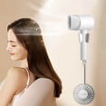 thumbnail image 3 of Amzcrzy Dorm Room Essentials Storage Rack Hair Dryer Bracket Toilet Lazy Hair Dryer Support No Hand Holding Dryer Hands Hair Dryer Storage Rack Wall Hanging No Punching, 3 of 5