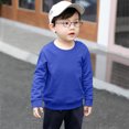 thumbnail image 1 of LSLJS Toddler Baby Boy Girl Fleece Pullover Sweatshirt Solid Color Crewneck Blouse Shirt Tops Warm Fall Winter Clothes, 1 of 4