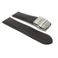 thumbnail image 3 of 24mm Leather Watch Strap Band Deployment Clasp Buckle, 3 of 7