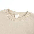 thumbnail image 4 of Coats for Girls Boys Sweater Coat Round Neck Small Medium Pullover Solid Fleece, 4 of 8