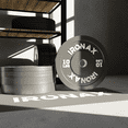 thumbnail image 2 of Ironax 10 lb Olympic Bumper Plate 2 Inch Low Bounce Rubber Home Gym, 2 of 5