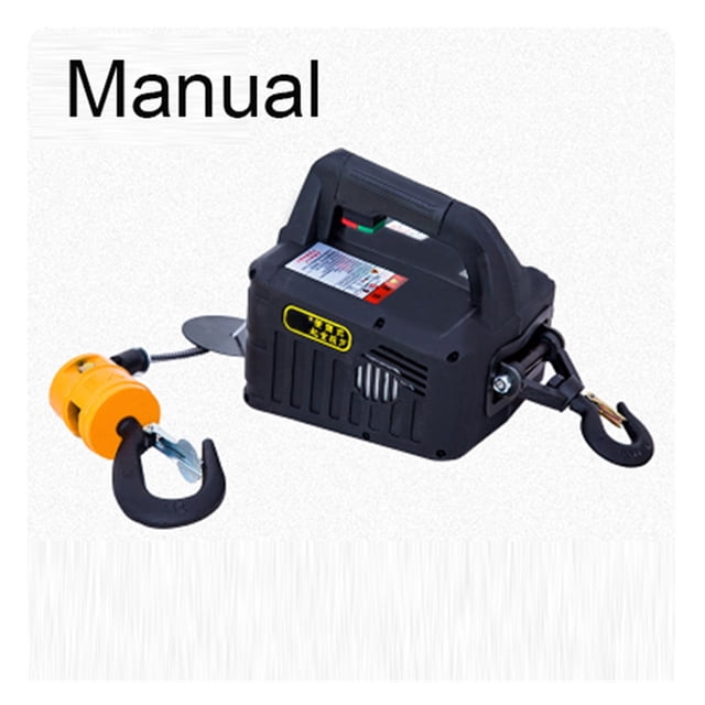 500kg Remote Control Crane Hoist Wire Rope Electric Hoist Aluminum Shell Hoist Household Indoor Small Crane Hoist