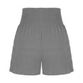 thumbnail image 5 of Summer Clearance 2025! Womens Plus Size Pants,Women's Summer Fashion Solid Color Drawstring Shorts, 5 of 5