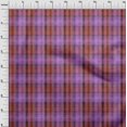 thumbnail image 4 of oneOone Viscose Chiffon Purple Fabric Check Craft Projects Decor Fabric Printed By The Yard 42 Inch Wide, 4 of 5