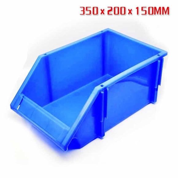 Suyin Combined Part Storage Box Shelves Thick Container Holder Oblique Mouth Organizer Supplies 350*200*150Mm Garage