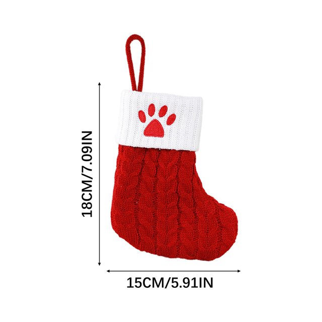Birdeem Cute Letters Christmas Stocking Decoration Christmas Tree Pendant Christmas Style Wool Knitted Socks Decoration Props